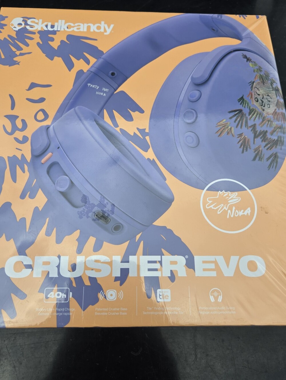 SKULLCANDY CRUSHERS EVO SPECIAL NORA EDITION WIRELESS HEADPHONES